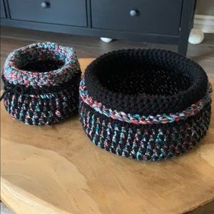 Crochet Bowl Set Catch All Bows